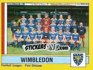 Cromo Team Photo - UK Football 1986-1987 - Panini