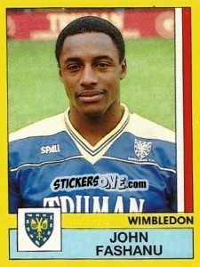 Sticker John Fashanu - UK Football 1986-1987 n. 387 - Panini
