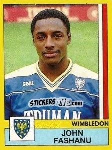 Sticker John Fashanu - UK Football 1986-1987 - Panini