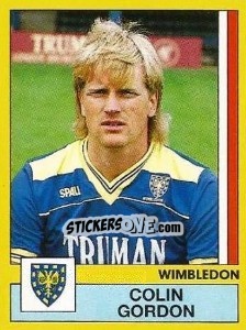 Sticker Colin Gordon - UK Football 1986-1987 - Panini