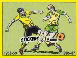 Sticker Norwich City - UK Football 1986-1987 - Panini