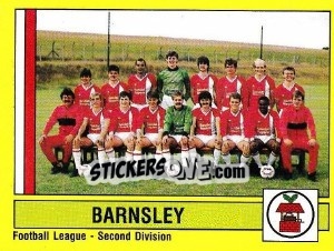 Sticker Barnsleay Team - UK Football 1986-1987 - Panini