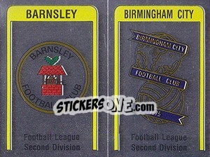 Figurina Barnsley/Birmingham Badge - UK Football 1986-1987 - Panini