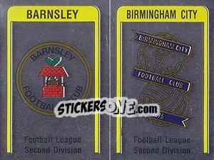 Sticker Barnsley/Birmingham Badge - UK Football 1986-1987 n. 415 - Panini