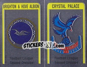Sticker Brighton/Crystal Palace Badge - UK Football 1986-1987 n. 419 - Panini