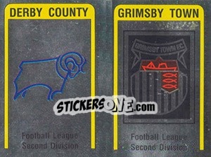 Sticker Derby/Grimsby Badge - UK Football 1986-1987 n. 422 - Panini