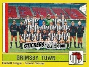 Sticker Grimsby Town Team - UK Football 1986-1987 n. 424 - Panini