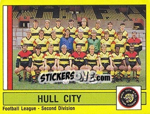 Sticker Hull City Team - UK Football 1986-1987 n. 427 - Panini