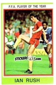 Cromo Ian Rush (Liverpool) - UK Football 1984-1985 - Panini