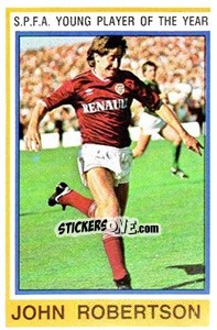 Cromo John Robertson (Heart of Midlothian) - UK Football 1984-1985 - Panini