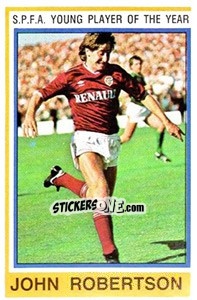 Figurina John Robertson (Heart of Midlothian) - UK Football 1984-1985 - Panini