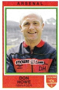 Sticker Don Howe - UK Football 1984-1985 - Panini