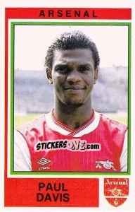 Figurina Paul Davis - UK Football 1984-1985 n. 18 - Panini
