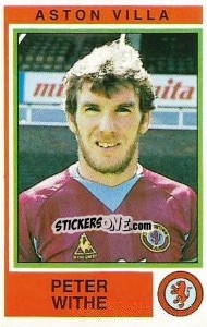 Sticker Peter Withe - UK Football 1984-1985 n. 34 - Panini
