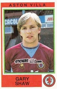Cromo Gary Shaw - UK Football 1984-1985 - Panini