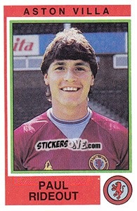 Sticker Paul Rideout - UK Football 1984-1985 n. 37 - Panini