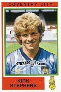 Figurina Kirk Stephens - UK Football 1984-1985 - Panini