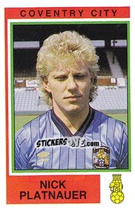 Sticker Nicky Platenauer - UK Football 1984-1985 - Panini