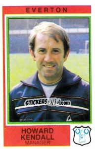 Cromo Howard Kendall - UK Football 1984-1985 n. 72 - Panini