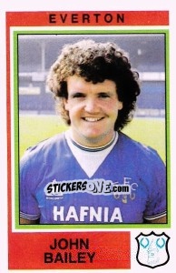 Sticker John Bailey - UK Football 1984-1985 n. 75 - Panini