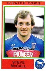 Figurina Steve McCall - UK Football 1984-1985 - Panini