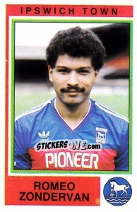 Sticker Romeo Zondervan - UK Football 1984-1985 - Panini