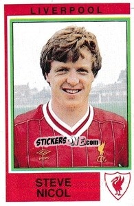 Figurina Steve Nicol - UK Football 1984-1985 - Panini