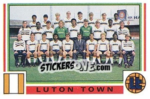 Sticker Team Photo - UK Football 1984-1985 - Panini