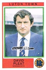 Sticker David Pleat - UK Football 1984-1985 - Panini