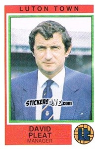 Sticker David Pleat - UK Football 1984-1985 n. 136 - Panini