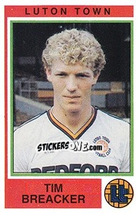 Figurina Tim Breacker - UK Football 1984-1985 - Panini