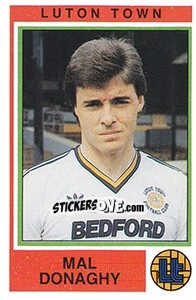 Sticker Mal Donaghy - UK Football 1984-1985 - Panini