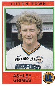Cromo Ashley Grimes - UK Football 1984-1985 - Panini