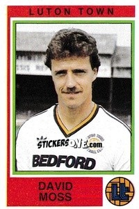 Cromo David Moss - UK Football 1984-1985 - Panini