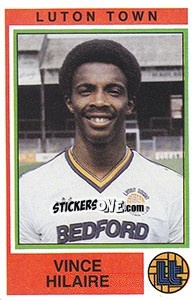 Cromo Vince Hilaire - UK Football 1984-1985 - Panini