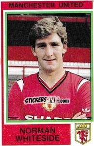 Figurina Norman Whiteside - UK Football 1984-1985 n. 165 - Panini