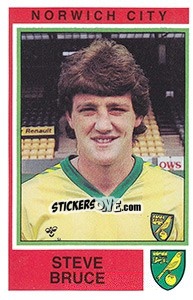 Cromo Steve Bruce - UK Football 1984-1985 - Panini