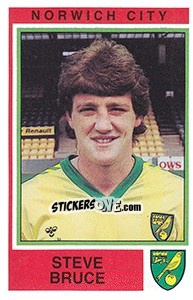 Figurina Steve Bruce - UK Football 1984-1985 n. 188 - Panini