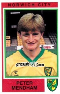 Cromo Peter Mendham - UK Football 1984-1985 - Panini