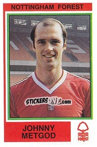 Sticker Johnny Metgod - UK Football 1984-1985 - Panini