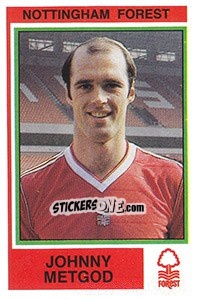 Sticker Johnny Metgod - UK Football 1984-1985 n. 206 - Panini