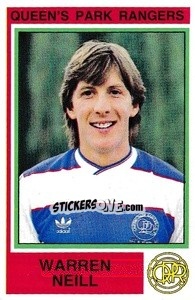 Cromo Warren Neill - UK Football 1984-1985 - Panini