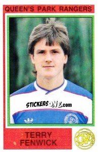 Sticker Terry Fenwick - UK Football 1984-1985 n. 220 - Panini