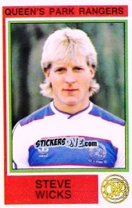 Figurina Steve Wicks - UK Football 1984-1985 - Panini