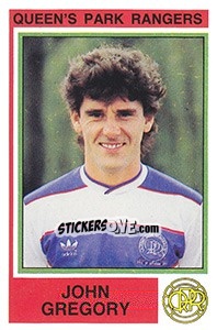 Figurina John Gregory - UK Football 1984-1985 - Panini