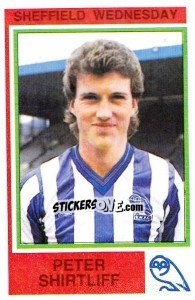 Figurina Peter Shirtliff - UK Football 1984-1985 - Panini