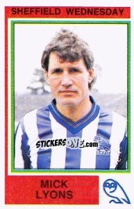 Figurina Mick Lyons - UK Football 1984-1985 - Panini