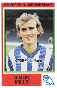 Figurina Simon Mills - UK Football 1984-1985 - Panini