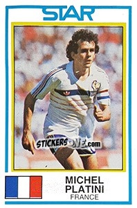 Sticker Michel Platini - UK Football 1984-1985 - Panini