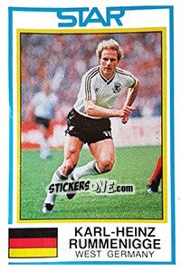 Sticker Karl-Heinz Rummenigge - UK Football 1984-1985 n. 250 - Panini